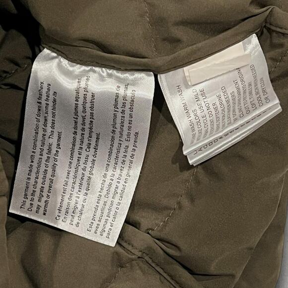 ★ Michael Kors Olive Green Quilted Hooded Puffer Jacket ★ - Picture 6 of 7